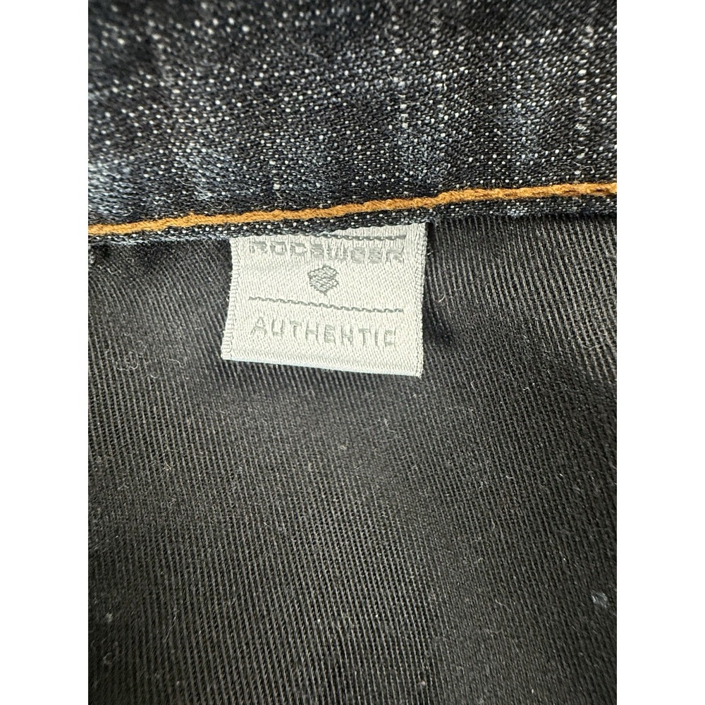 Vintage Y2K Rocawear Dark Wash Embroidered Pocket Jeans Size 34 X 32 Loose Baggy - Picture 8 of 8